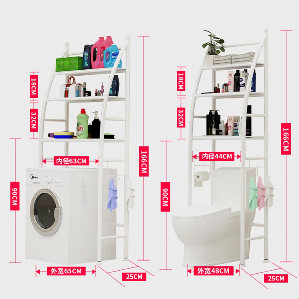 Online Bad Raum Saver Lagerung Regal Über Wc Mit Rollen Halter Und Handtuch Haken, Küche Waschmaschine Storage Halter, 3 Tier
