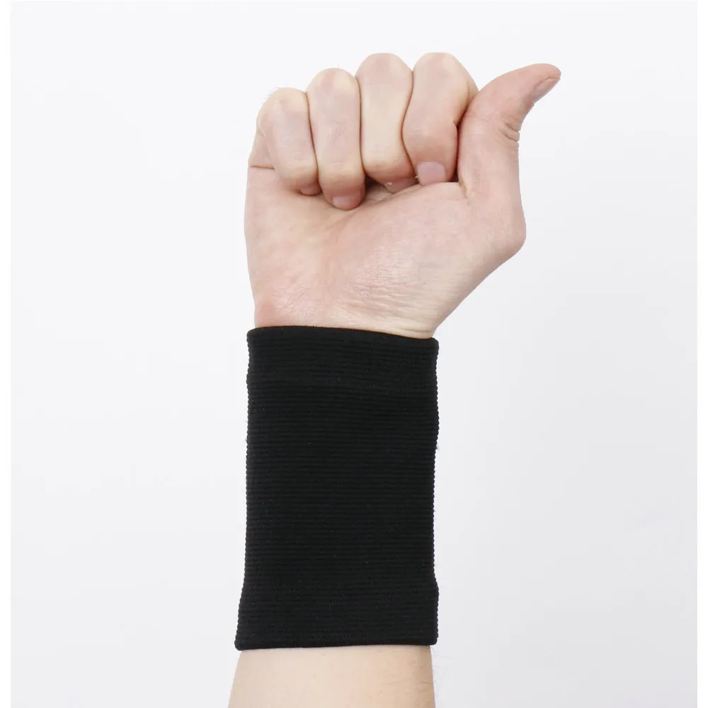 

1 pair soft elastic Nylon wristband Support Protect Wristband Unisex Bracers Sports Fitness Protection Wrist pulseira 11X8.5CM