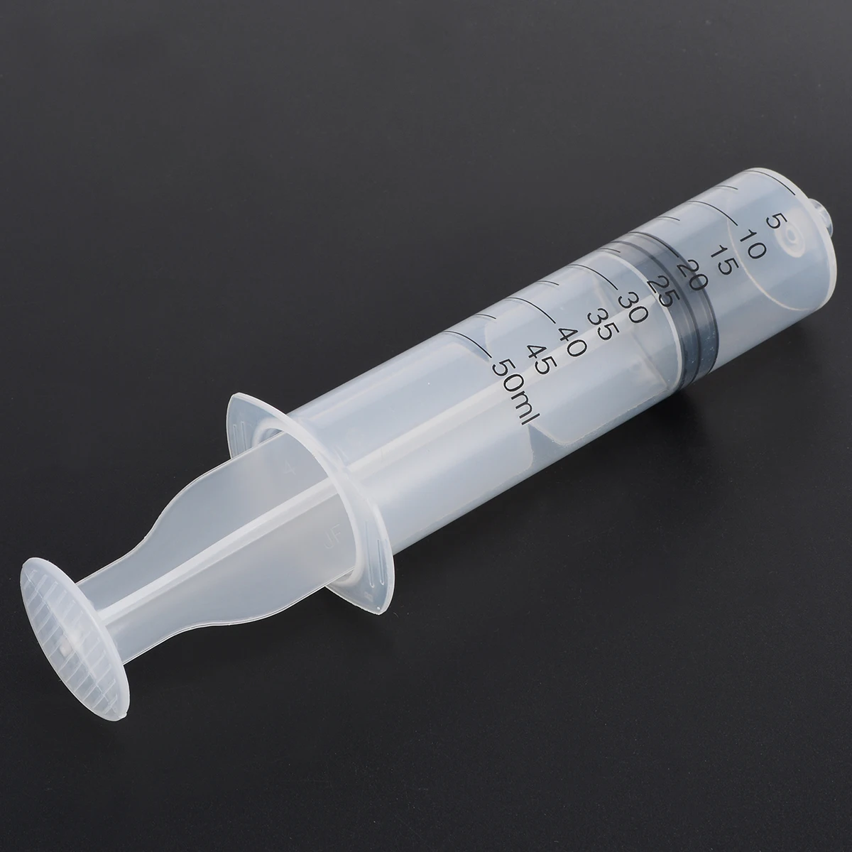 

Plastic Syringe 50ML Capacity Clean Syringe + 80cm Length Flexible Tube for Hydroponics Lab Measuring Tool