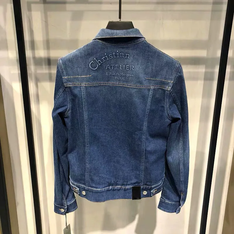 2019 Best Version 1:1 Logo Embroidery Women Men Denim Jacket Streetwear Men Denim Jeans Jacket 2019 Best Version 1:1 Logo Embroidery Women Men Denim Jacket Streetwear Men Denim Jeans Jacket
