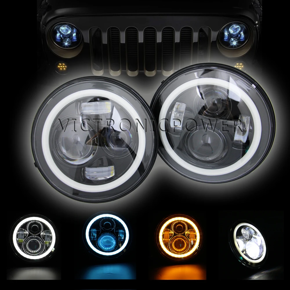 2шт 7 дюймовый LED лампы 40 Вт 7 дюймов на H4 для Н13 для Wrangler фары СИДЖЕЙ-СИДЖЕЙ 7-8 замена комплекта светодиодных фар 2шт 7 дюймовый LED лампы 40 Вт 7 дюймов на H4 для Н13 для Wrangler фары СИДЖЕЙ-СИДЖЕЙ 7-8 замена комплекта светодиодных фар