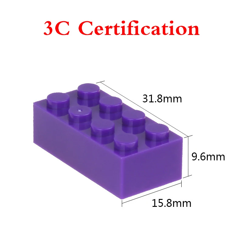 40pcslot 2X4 DIY Enlighten Toy Plastic Building Block Bricks For Kids Compatible With LegoING Assembles Particles 10 Colors (14)