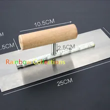 250 х 95 мм Высокое качество Рессорная сталь лезвия деревянной ручкой штукатурки шпателем строительство бетонных Шпатель Инструмент