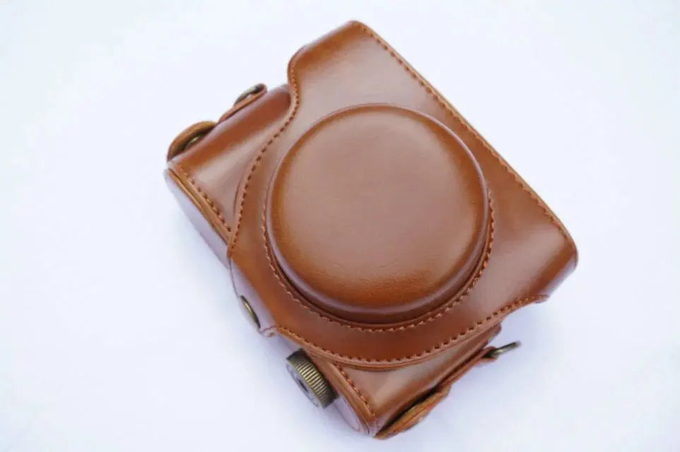 capa rígida para câmera lumix visual lx7 lx5 lx3 com alça shoudler