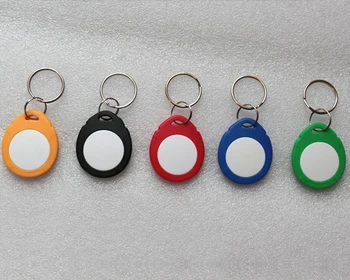 

500Pcs/lot T5577 125KHZ Copy Rewritable Writable Rewrite EM ID keyfobs RFID Tag Key Ring Card Proximity Token Access No.6