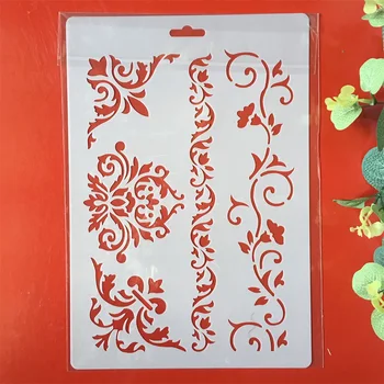 

26cm Flower Frame Edge DIY Layering Stencils Painting Scrapbook Coloring Embossing Album Decorative Paper Card Template