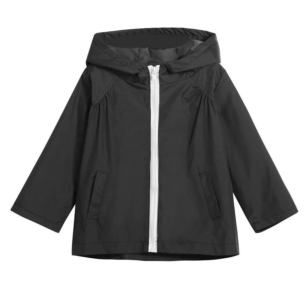 Buy Autumn Winter Children Jackets Girl Boy Coats Baby Kid Solid Zipper Jacket