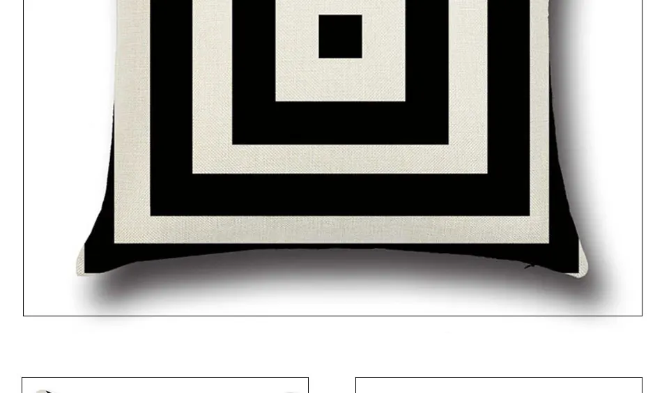 Geometric Pattern Pillowcase Linen Pillows Cover Square Painting Cushion Cover Art Stripe Sofa Office Bedroom Home Decorative (5)