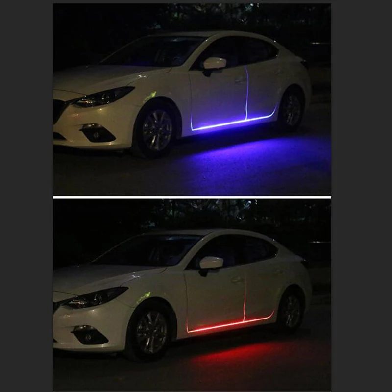 Новая гибкая автомобильная светодиодная лента RGB декоративная атмосферная лампа