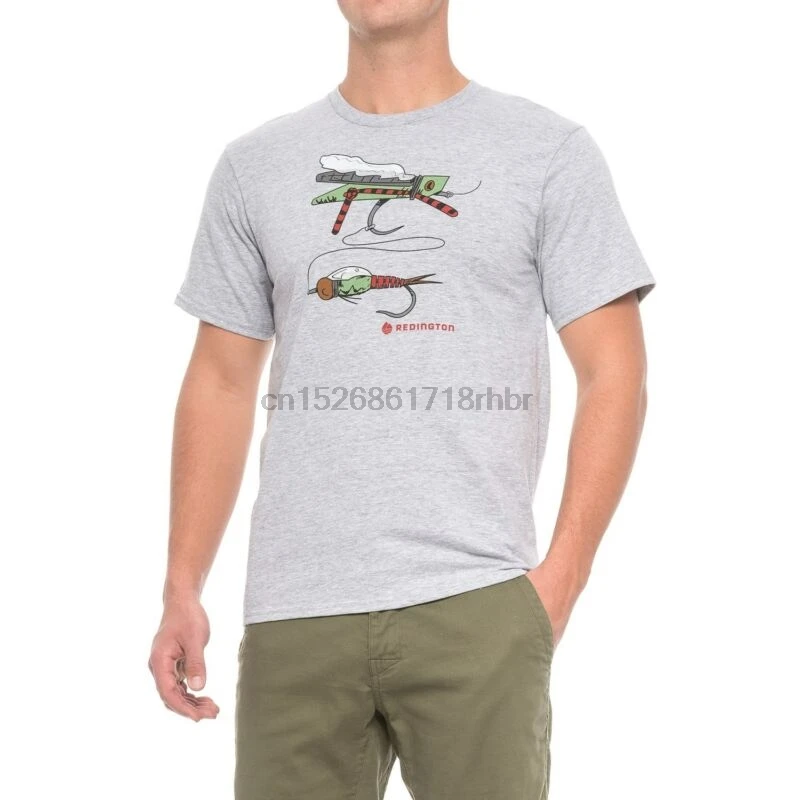 

Redington Hopper Dropper Fly Fishing T Shirt - Color Grey - Choose Size - NEW!