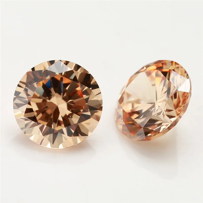 

1mm-3mm champagne cubic zirconia black cz gemstone