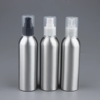 

2Pcs Empty Airless Lotion Cream Pump Aluminum Container Cosmetic Bottle Dispenser Travel Containers - 150ml