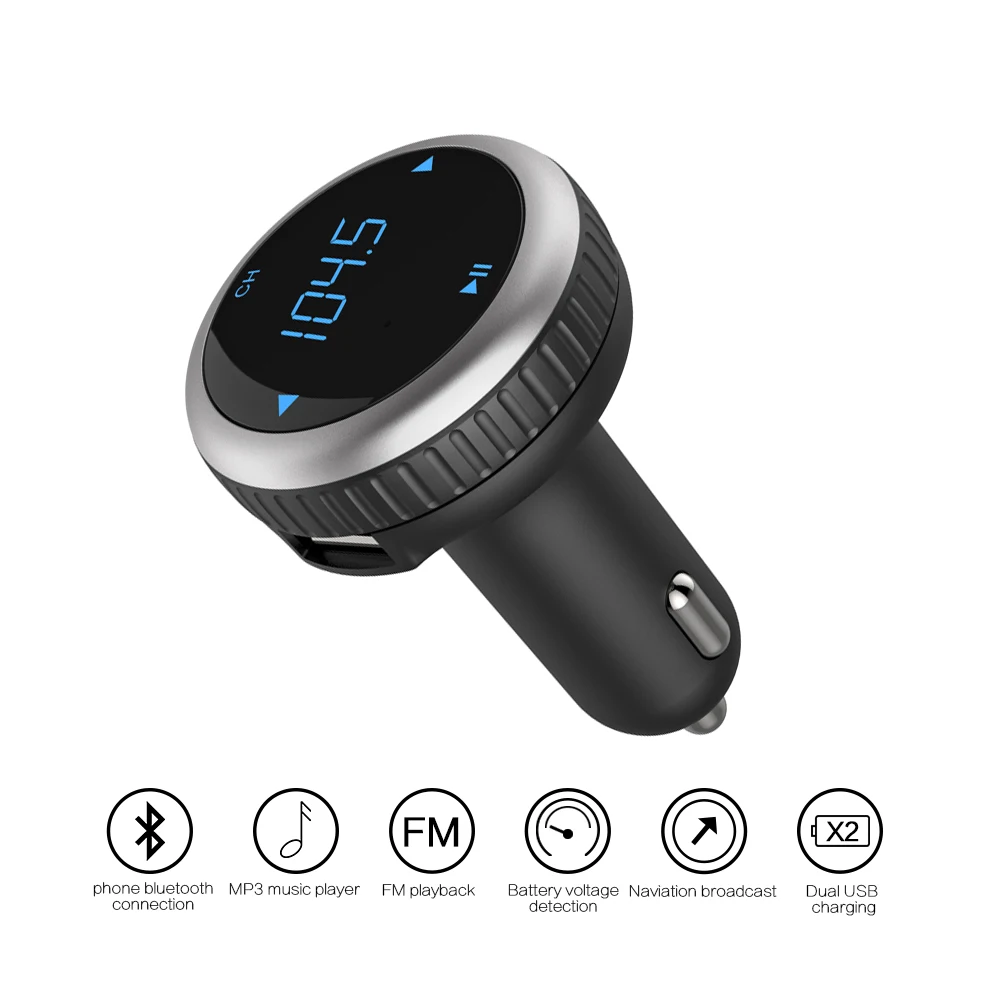 CDEN Car FM Transmitter Bluetooth Handsfree Car MP3 Player USB Wireless Charger FM Modulater Carkit Support TF Card