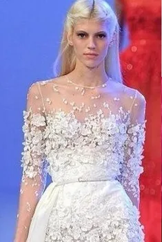 

White J-3325 Width High Quality White Butterfly Embroidered tulle Net Lace French Lace Fabric