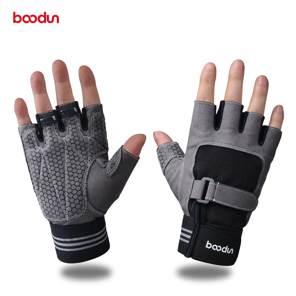 

Boodun Sports Breathable Fitness Weight Lifting Gym Gloves Training Bodybuilding Workout Wristwrap Exercise Gloves For Men Women