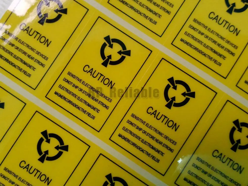 300 шт. водонепроницаемые электростатические этикетки для чувствительных