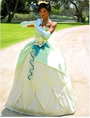 Delle donne delle signore Fantasia la Principessa e il Ranocchio per adulti  principessa tiana costume Abito Per Adulti cosplay Costumi per Le Donne su  ordine|princess tiana costume|adult princess tiana costumetiana costume -
