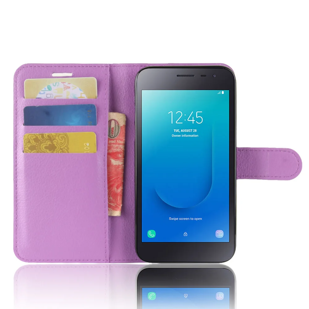 YINGHUI для Samsung GALAXY J2 Core 5 0 дюйма кожаный флип чехол телефона Galaxy J2Core J260 кошелек