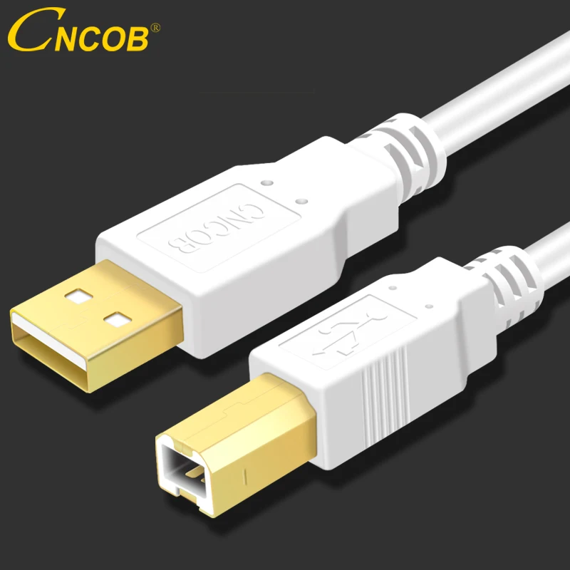 

USB-кабель CNCOB стандарта USB Type B «штырь-штырь» USB 2,0 для принтера этикеток Canon, Epson, HP, ZJiang, DAC, USB-принтер