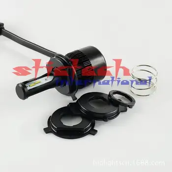 

by dhl or ems 20pcs NEW H4 LED with COB chip Motorcycle Headlight Bulb 4000LM 40W Beam Conversion Kit 6500K Headlamp
