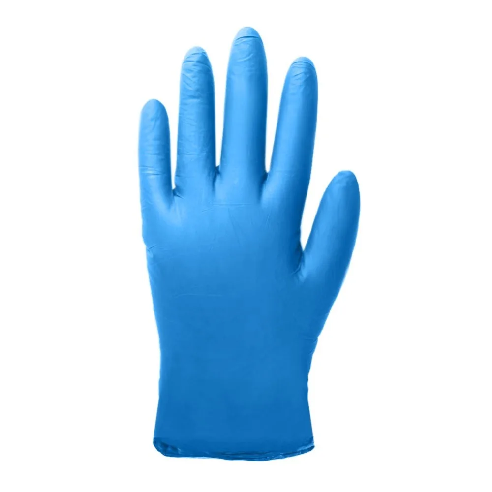 10 шт. удобные резиновые одноразовые механик лаборатории безопасности работы нитриловые перчатки синий рабочие перчатки