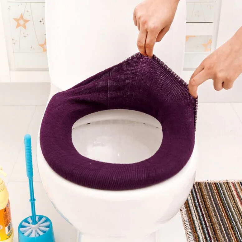 High Quality Plush Washable Bathroom Toilet Seat Cover Mat Lid