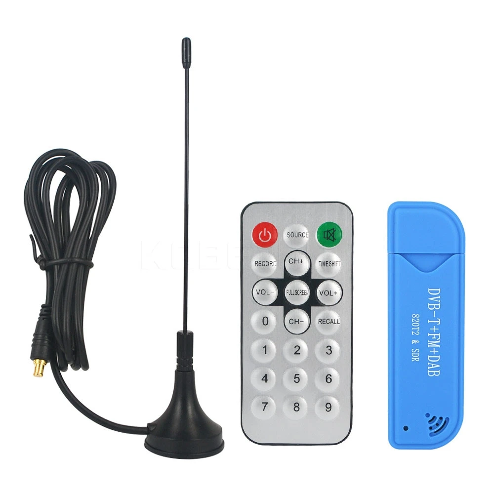 Mini Portable Digital USB 2.0 TV Stick DVB-T + DAB + FM RTL2832U  + FC0012 Chip Support SDR Tuner Receiver