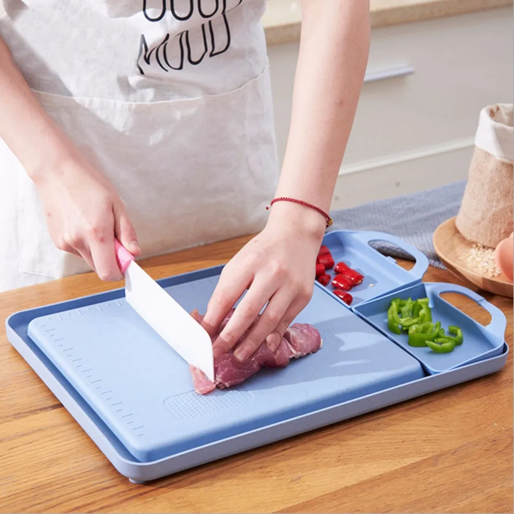 Buy 4 in 1 Straw Food Chopping Block Kitchen Cutting