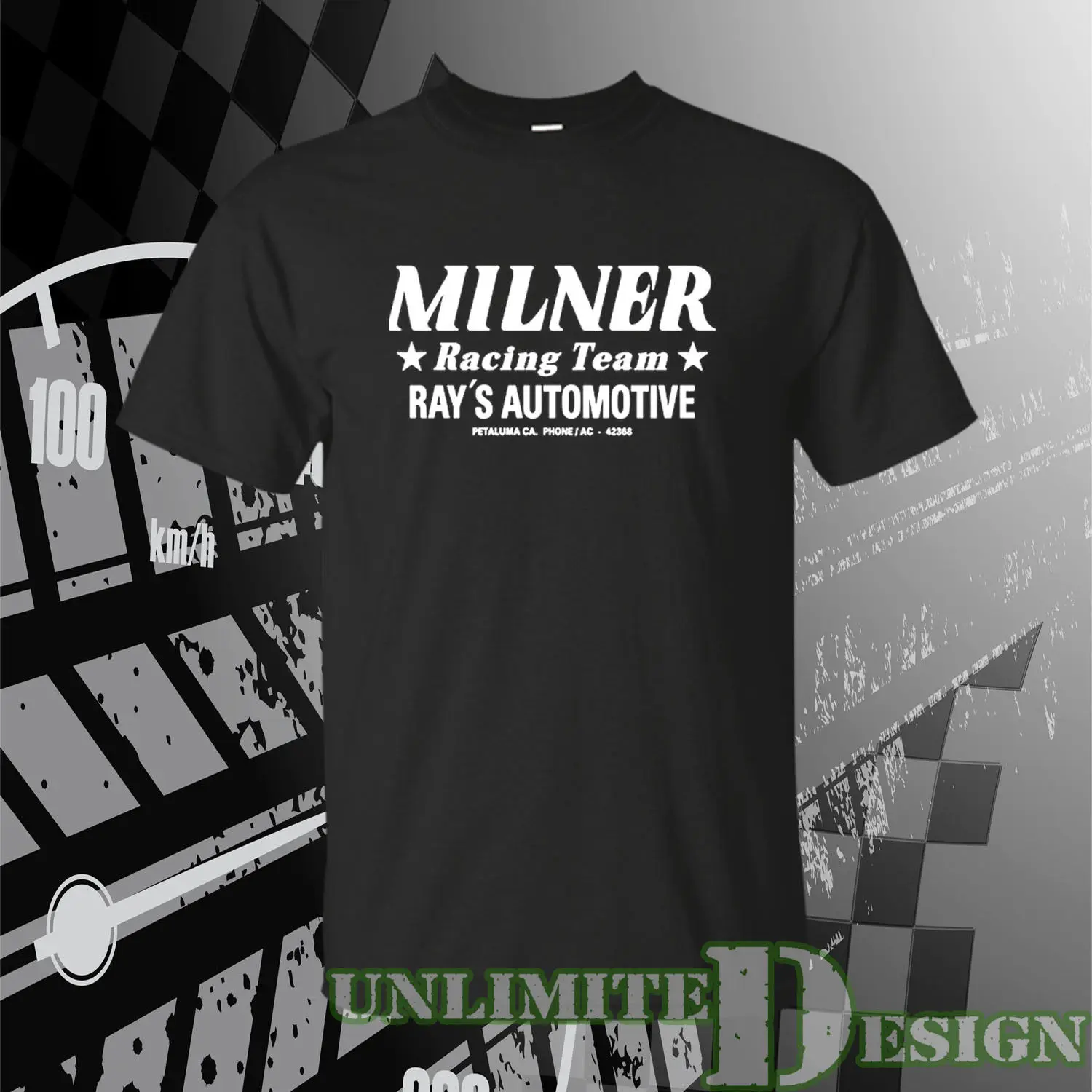 2018 New Men'S MILNER RACING TEAM American Graffiti T Shirt John Milner