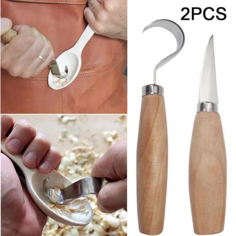 

2xWood Carving Hand Chisel Tool Set Woodworking Professional Gouges Gadget Parts