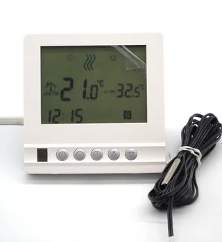 

EU underfloor heating thermostat weekly programmable with valve control