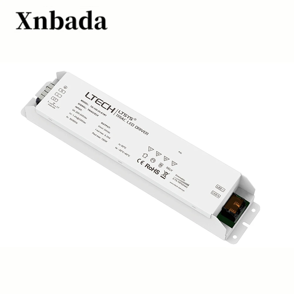LTECH TD 150 24 E1M1 выход Вт 24В постоянного напряжения CV Triac регулируемый светодиодный