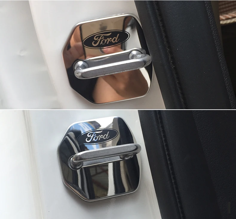 Car Door Lock Buckle Door Holder Protector Check Arm Cover for Ford Kuga Escape edge Accessories