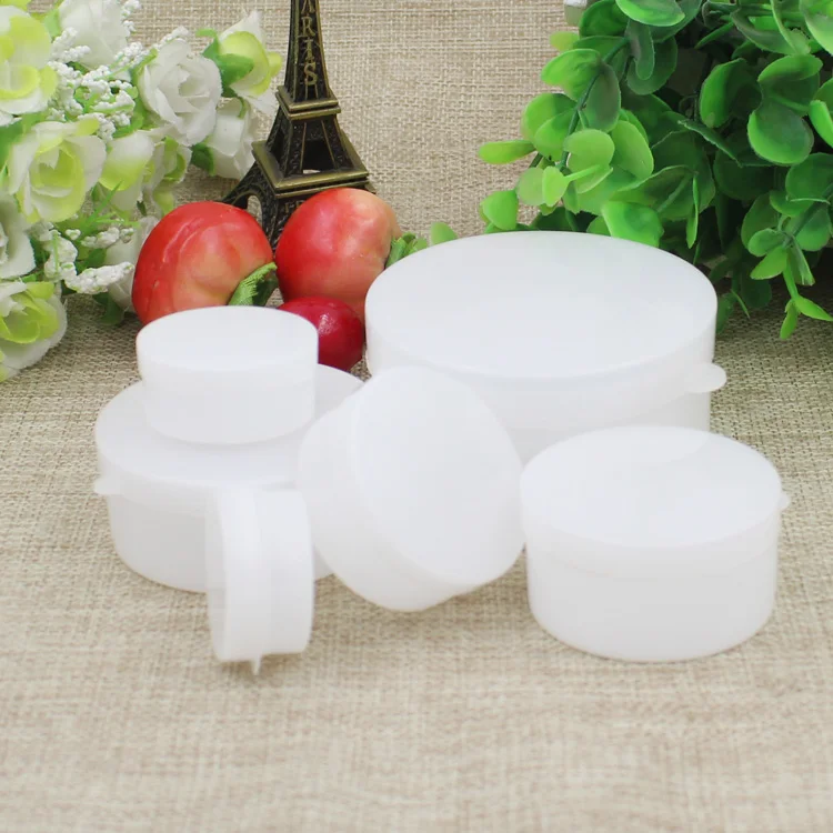 

100PCS 5g/10g/20g/30g/50g small plastic box Mini sample cream jar containers Ointment box Empty boxes