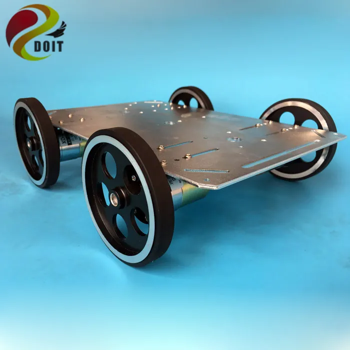 

DOIT C600 Robot Tank Chassis Smart Car Stainless Steel Structure Tank Car