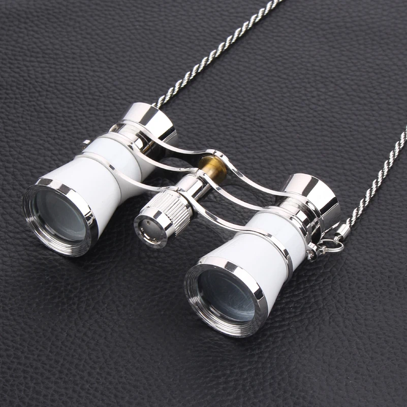 3X25 exquisite opera glasses theater glasses lady gift opera binocular with chain with handle + red gift box 3X25 exquisite opera glasses theater glasses lady gift opera binocular with chain with handle + red gift box