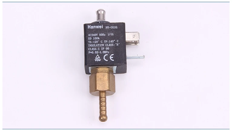 Нормально открытый N/O 2/3 Way AC 220 V-240 V G1/8' латунный Кофеварка паровой Воздух Вода Электрический электромагнитный клапан на входе электромагнитный