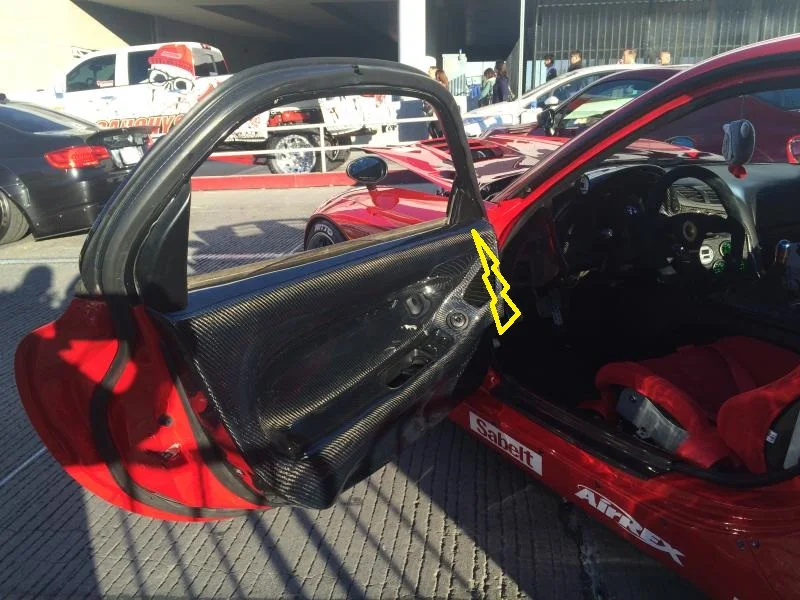 Автомобильный Стайлинг для Mazda RX7 FC3S углеродное волокно треугольная крышка палка