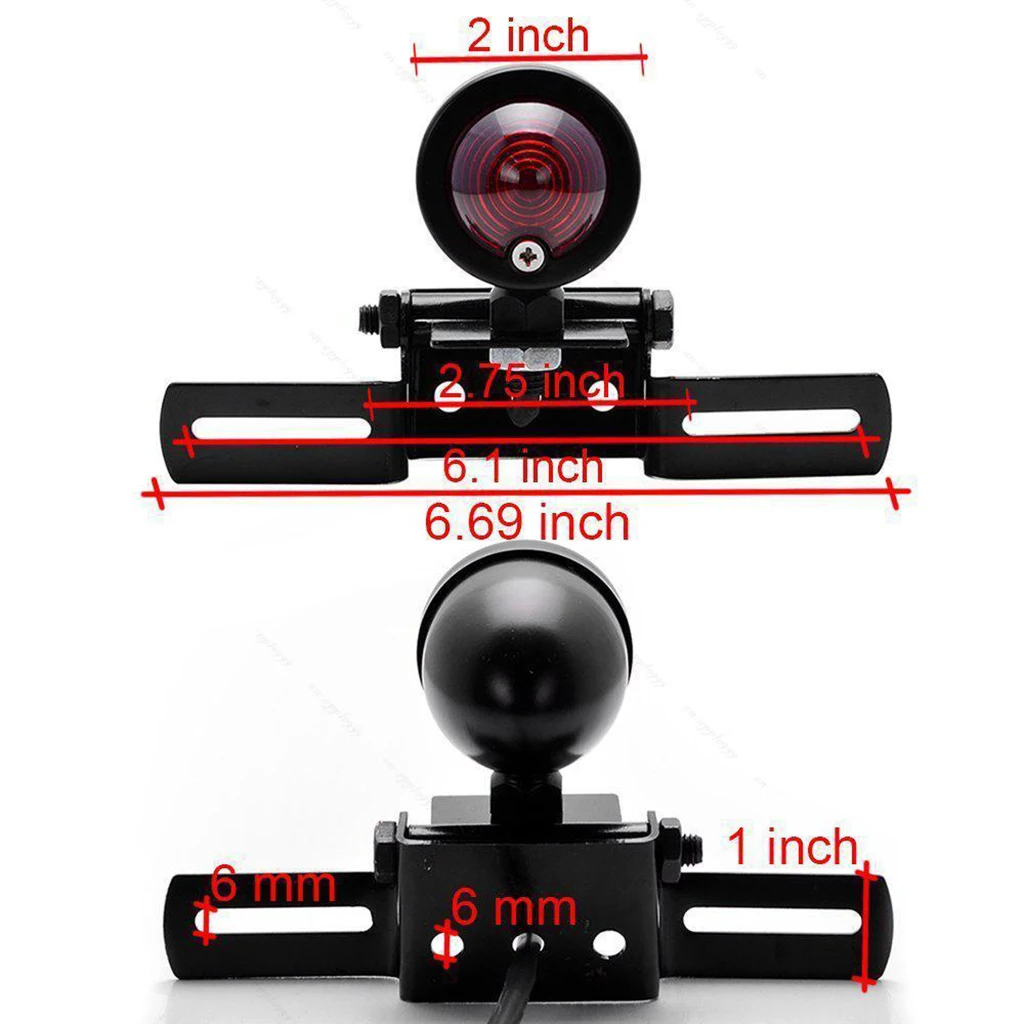 Универсальный задний светильник для мотоцикла и держатель номерного знака тормозной сигнал поворота Стоп-светильник s Кафе Racer