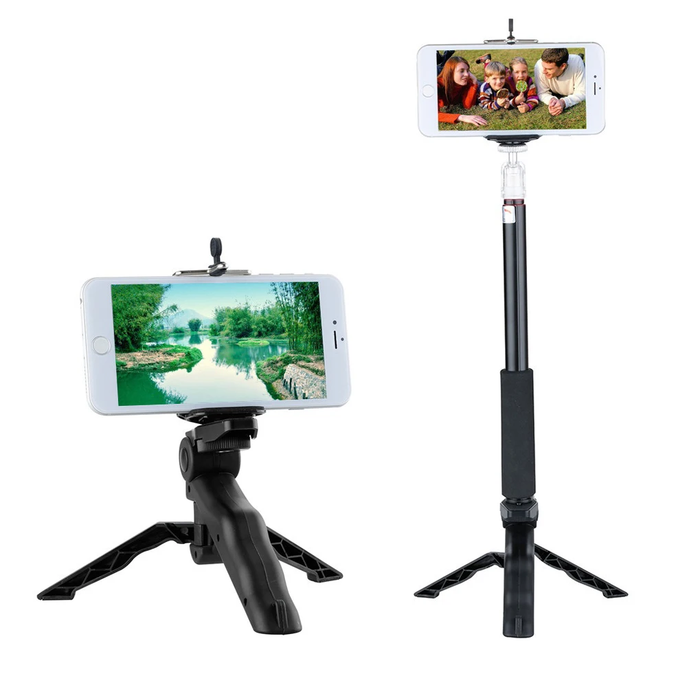 SHOOT Lightweight Tripod For GoPro Hero 5 4 3+ 3 SJCAM SJ4000 Tripod Stand Xiaomi Yi 4K DC DSLR