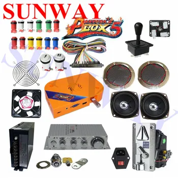 

DIY game machine Arcade Bundles Kit Parts With Original Pandora Box 5 960 in 1 Power Supply coin acceptor Jamma Harness Joystick