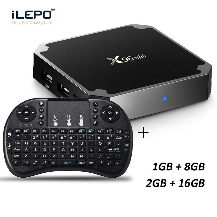 

iLEPO X96 mini TV BOSES Android 7.1 TV Box Amlogic S905W Quad Core 1GB 8GB 2GB 16GB 2.4GHz WiFi 100M LAN Smart Boxes