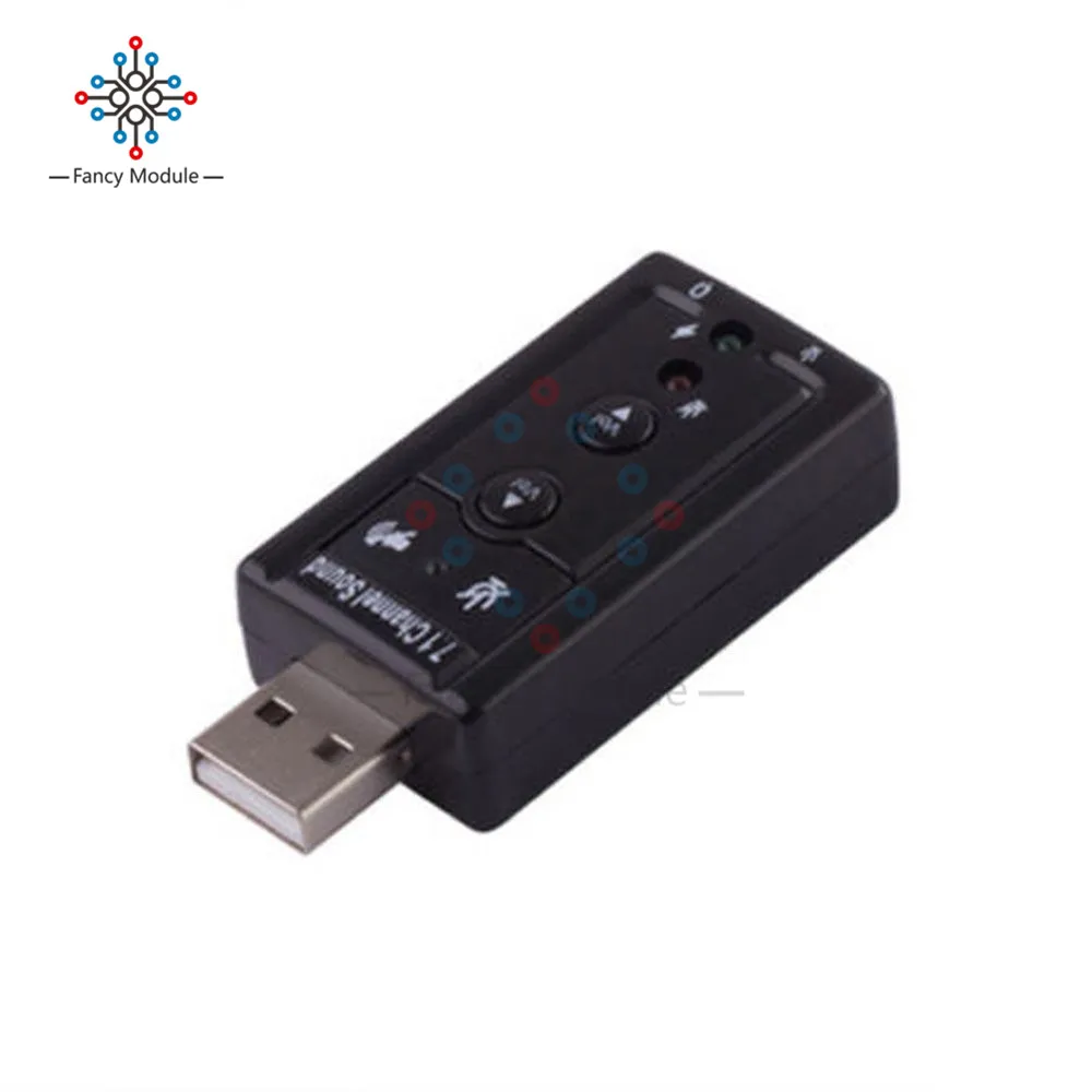 Мини Внешняя USB 2,0 Звуковая карта 7,1 канал 3D виртуальный Аудио Микрофон Динамик адаптер микрофон 3,5 мм разъем стерео гарнитура