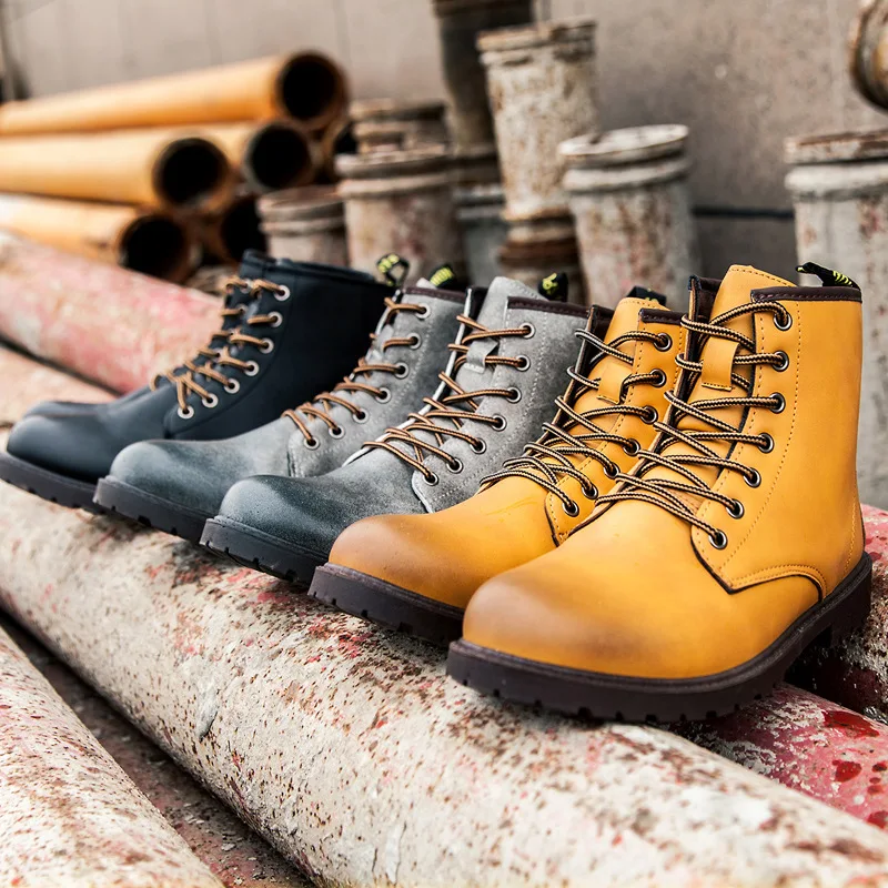 mid calf lace up biker boots