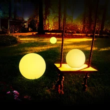 Дистанционное управление открытый светодиодный садовый шар огни Водонепроницаемый Пейзаж Газон лампа Свадебная вечеринка праздник домашняя Гирлянда Декор освещение
