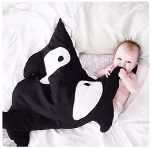 Infant sleeping bag outside cotton fabric quilt baby whale shark modeling