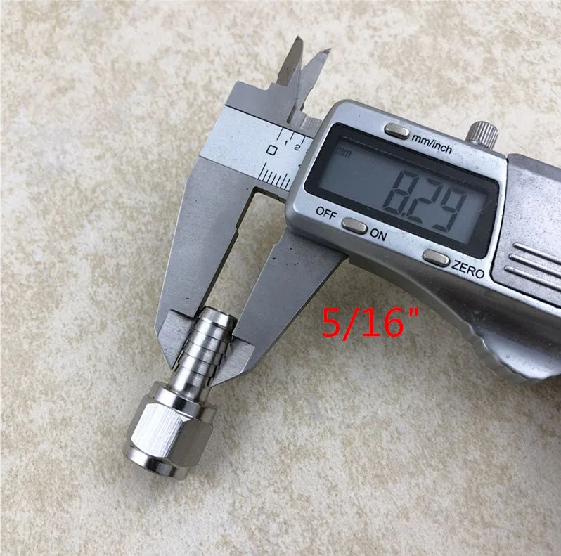 Female Flare FFL Stainless Swivel Nut 14 to 14 Barb or 516 Barb Adapter Kegging Homebrew Cornelius Keg MFL Quick Connectors (5)_
