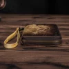 Sac à main unisexe en cuir véritable, marque de mode, porte-carte chéquier avec fermeture éclair, organisateur, portefeuille Design, pochette 1016-c ► Photo 3/6