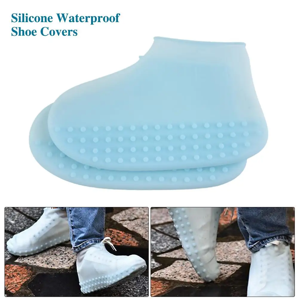 

Silicone Shoe Cover Reusable Waterproof Rainy Day Galoshes Non - Slip Water Shoes Set Men Women Outdoor Portable Rain Boots