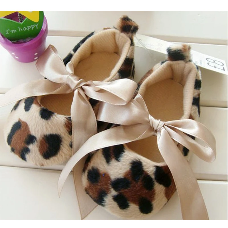 Wholesale Mary Jane Leopard Print Toddler Baby Shoes Girls Soft Sole